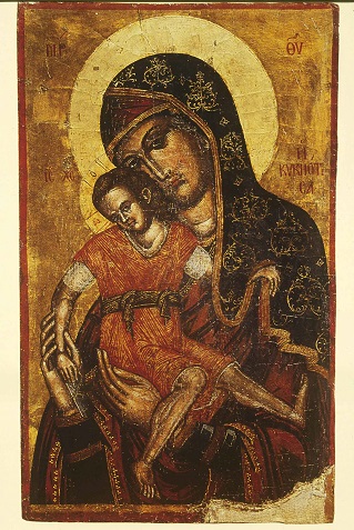Pedoulas, Ecclesiastical Museum, icon of Panagia Kykkiotissa.